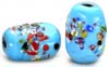 Flat Oval Pattern Beads - click here for large view